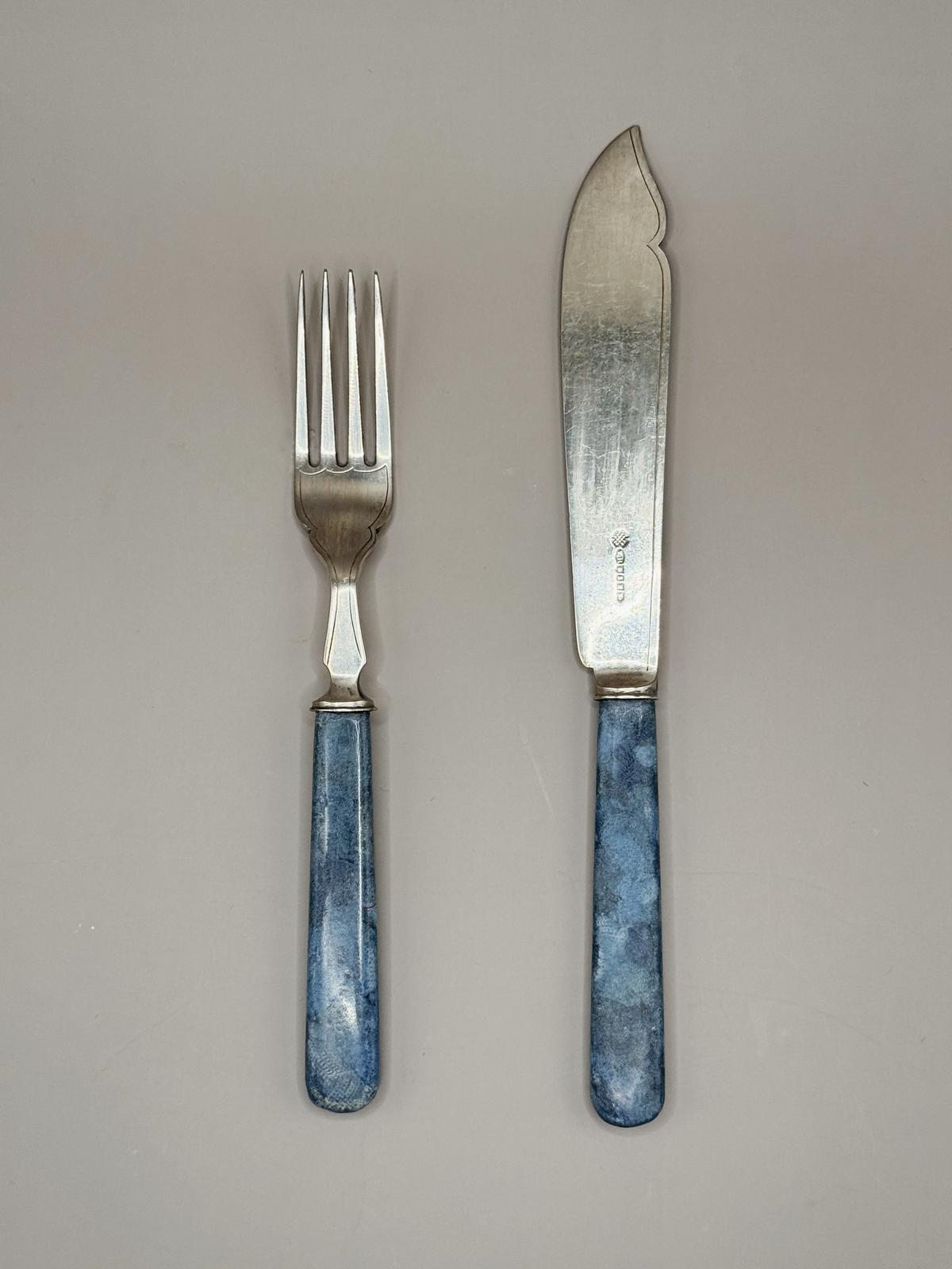 Fabreco® Vintage Knife & Fork Set - Light Blue