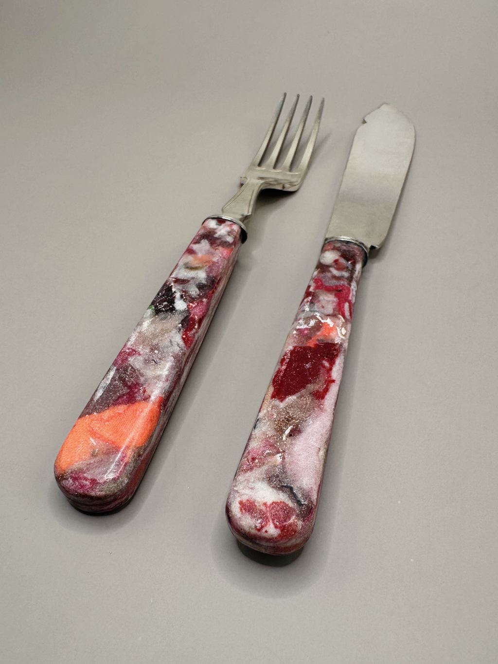 Fabreco® Vintage Knife & Fork Set - Pink