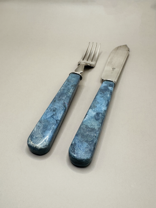 Fabreco® Vintage Knife & Fork Set - Denim