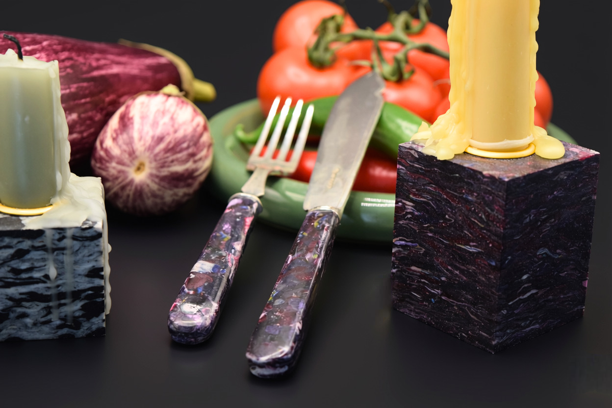 Fabreco® Silver Fork - Aubergine