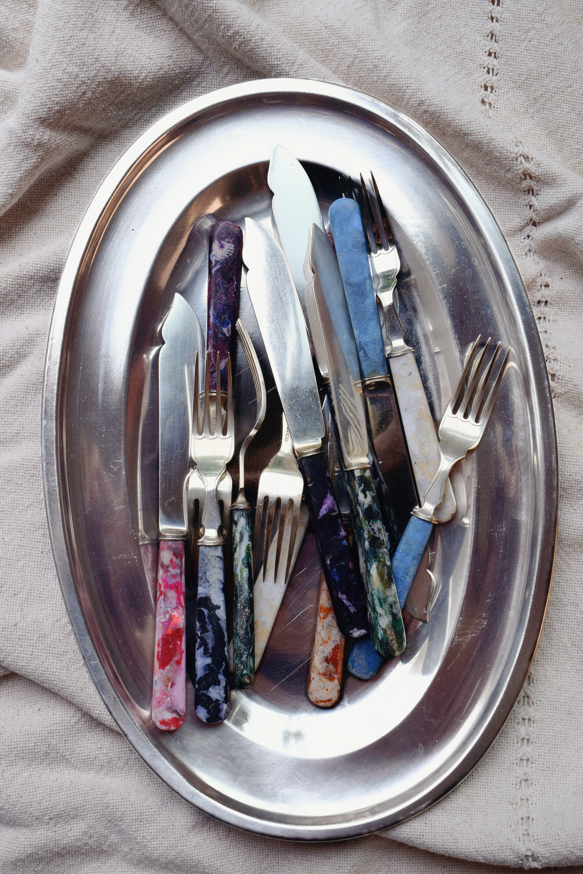 Fabreco® Vintage Knife & Fork Set - Denim