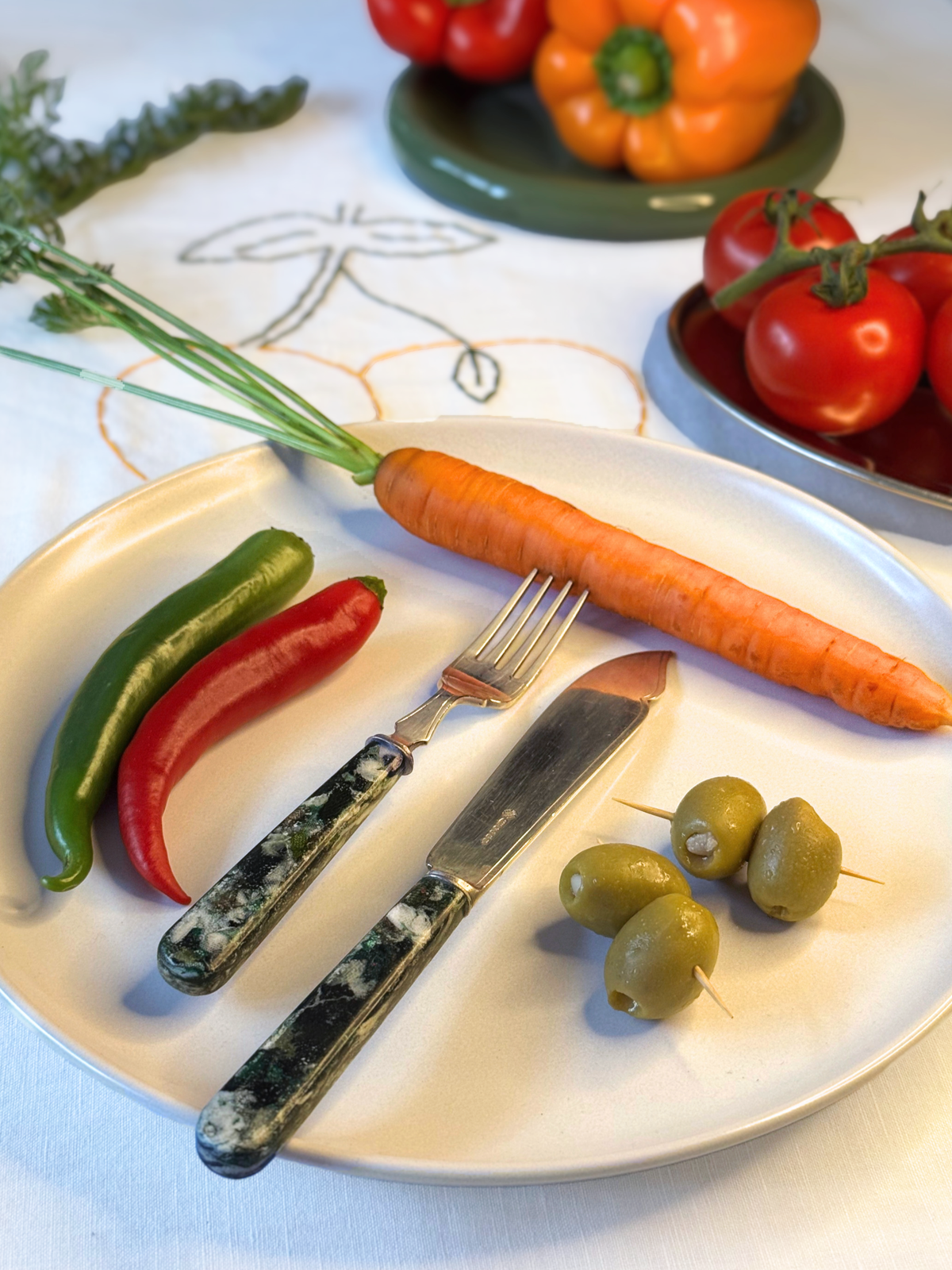 Fabreco® Silver Fork - Moss Green